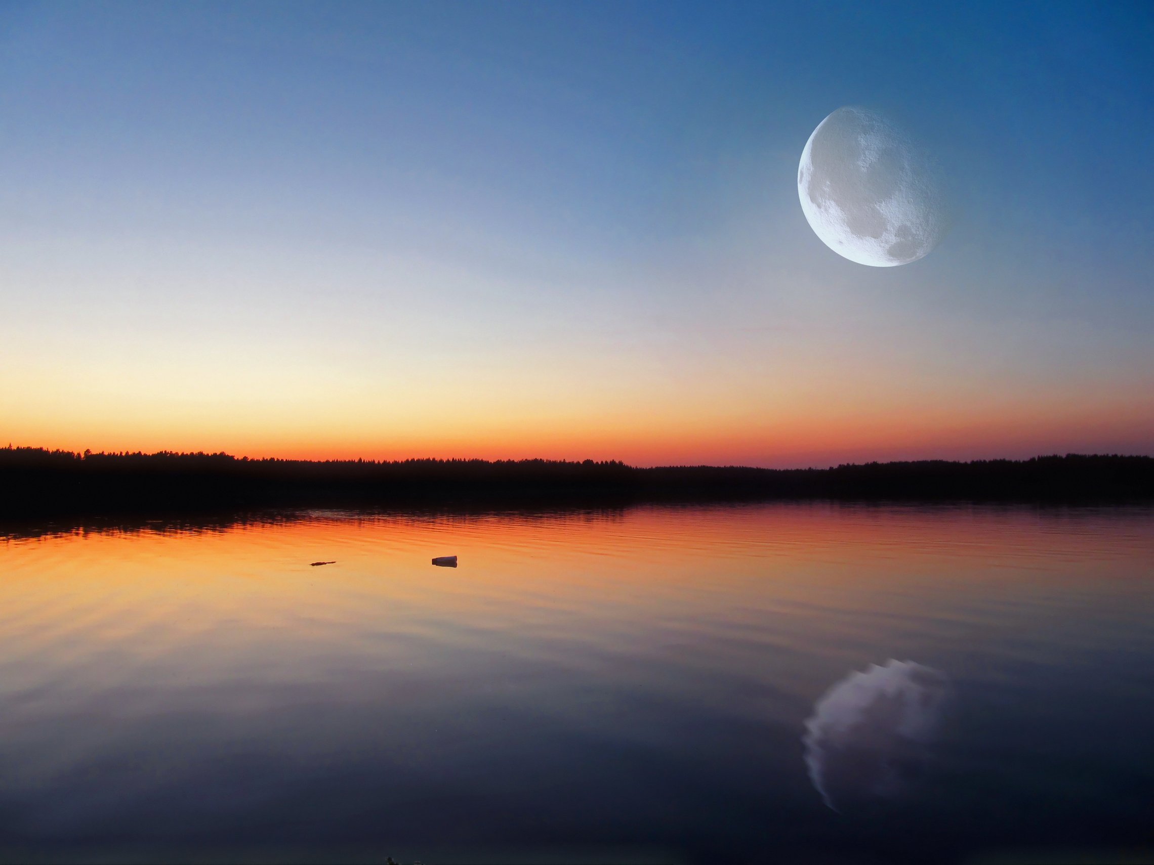 Moon Over the Sea